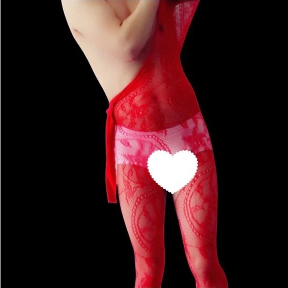 Men's Pantyhose, One-piece Lingerie Exotic Man Fishnet Bodysuit, Open Crotch - Picture 8 of 9